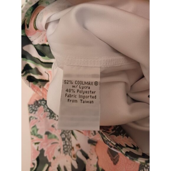 GG Blue Golf Skort Skirt Womens Sz 4 Pink Green Floral Tennis Pickleball Pockets - Picture 9 of 10